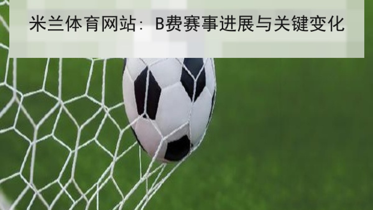 米兰体育网站: B费赛事进展与关键变化